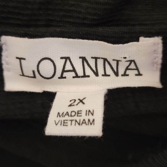 Loanna Plus Size Black Blouse Size 2X - Picture 4 of 5